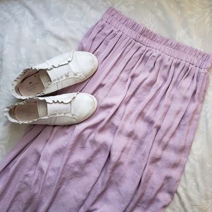 Lavender Purple Maxi Skirt